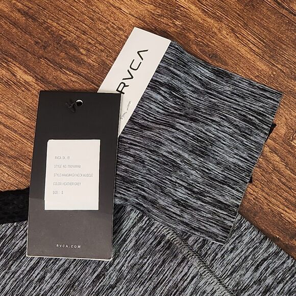 RVCA VA Muscle Workout Tank Top Women's Size Small Heather Grey NWT - Picture 3 of 8